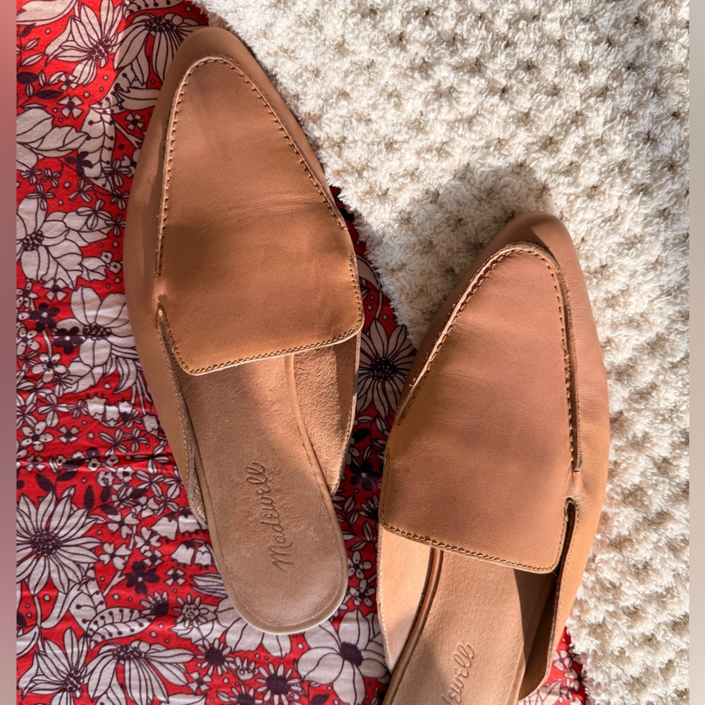 Madewell “Frances Skimmer Mule” Brown Leather